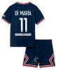 Officiële Voetbalshirt + Korte Broek Paris Saint-Germain Angel Di Maria 11 Thuis 2021-22 - Kids